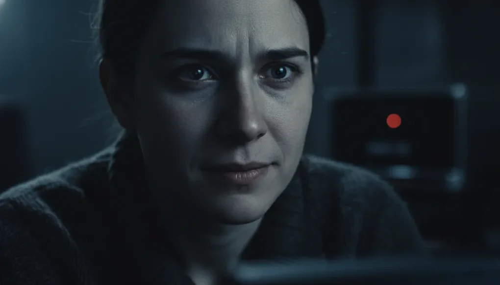 Cena assustadora de filme de terror que ilustra a psicologia do medo.